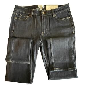 Liz Claiborne City Skinny Jeans Zinc Washed Cotton Size 6
